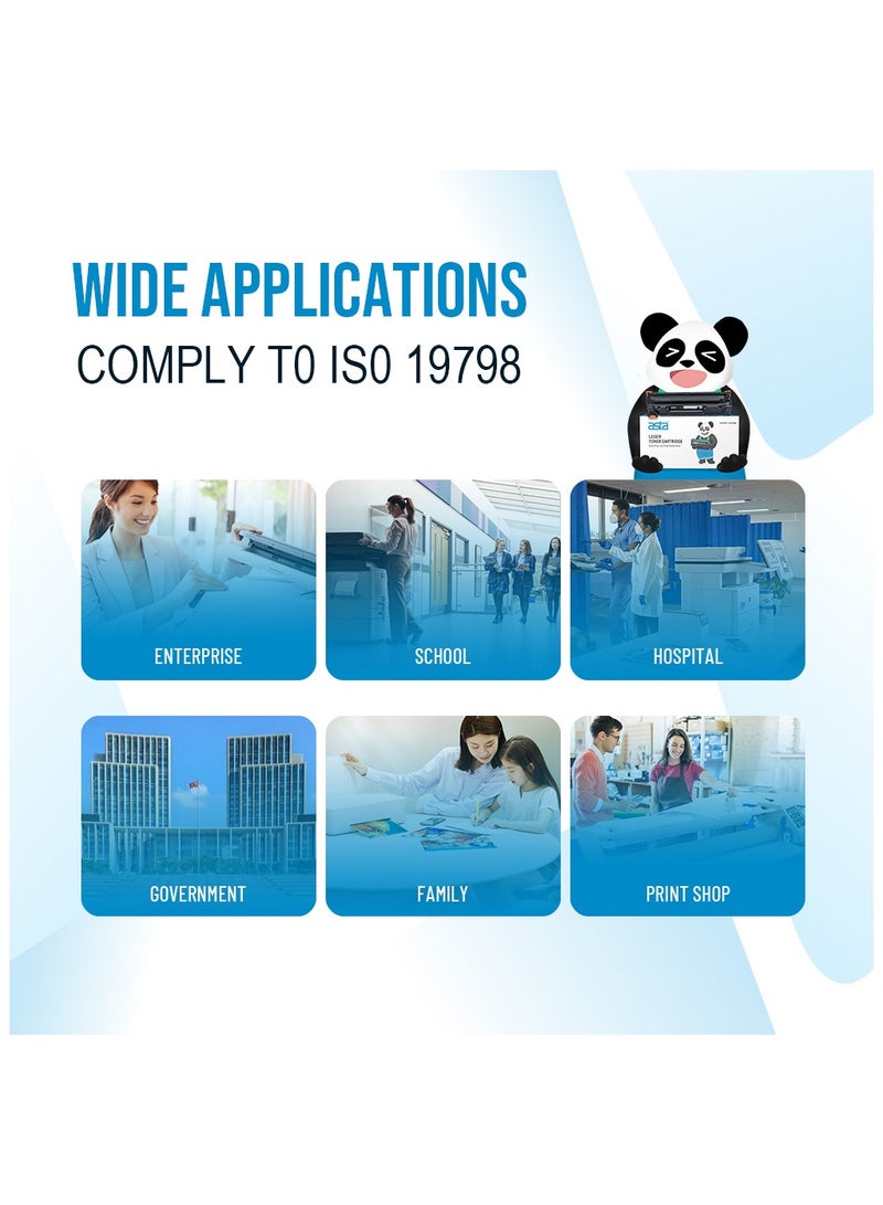 استا خرطوشة حبر ASTA M277DW 201A CF400A CF401A CF402A CF403A متوافقة مع طابعة ليزر جيت برو M252 MFP M277 MF632Cdw 201 400 401 402 403 - Image 5